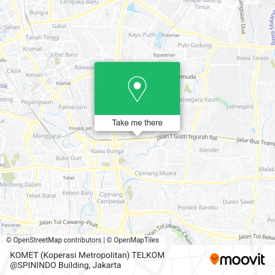 KOMET (Koperasi Metropolitan) TELKOM @SPININDO Building map