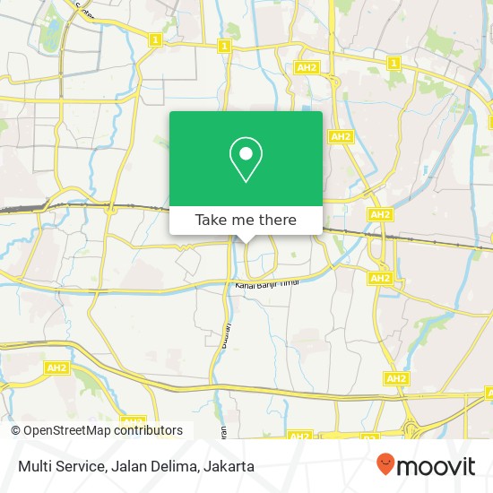 Multi Service, Jalan Delima map