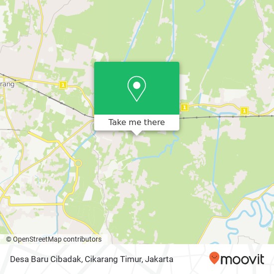 Desa Baru Cibadak, Cikarang Timur map