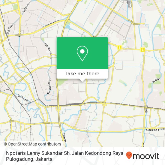 Npotaris Lenny Sukandar Sh, Jalan Kedondong Raya Pulogadung map