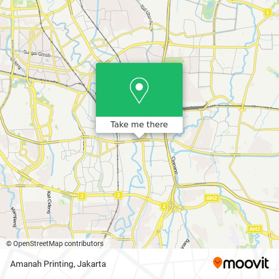 Amanah Printing map