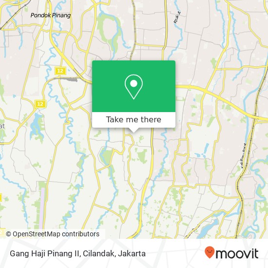 Gang Haji Pinang II, Cilandak map