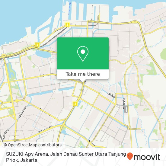 SUZUKI Apv Arena, Jalan Danau Sunter Utara Tanjung Priok map