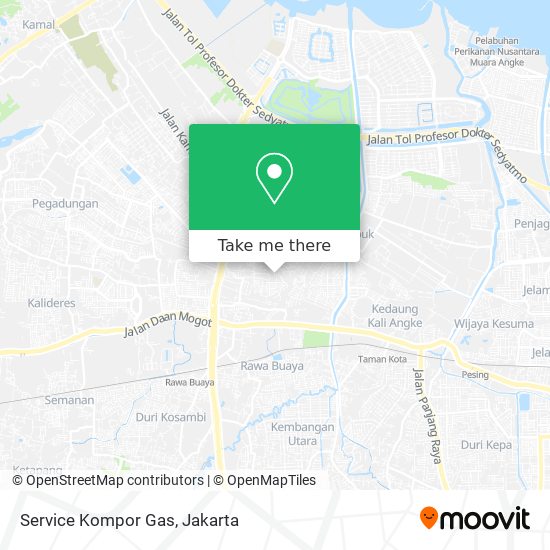 Service Kompor Gas map