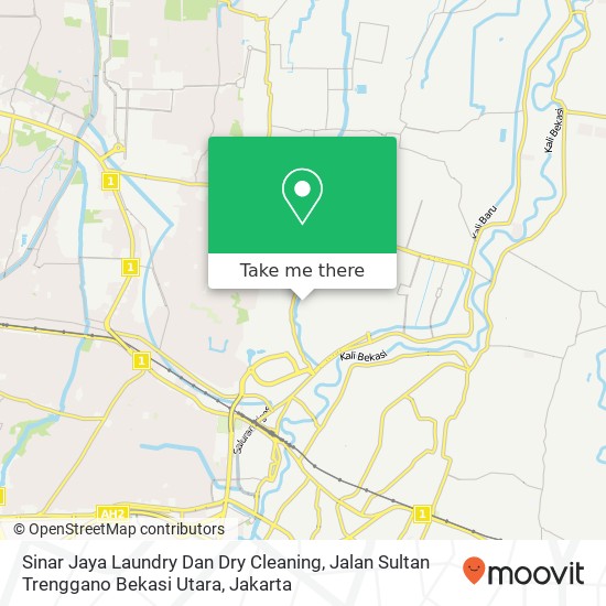 Sinar Jaya Laundry Dan Dry Cleaning, Jalan Sultan Trenggano Bekasi Utara map