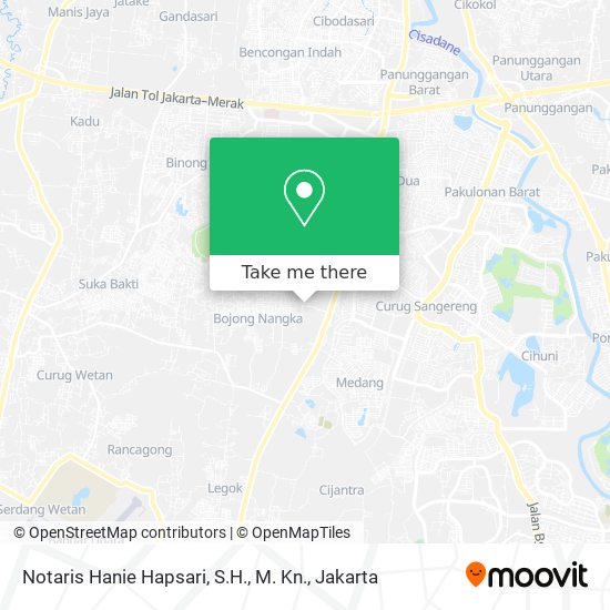 Notaris Hanie Hapsari, S.H., M. Kn. map