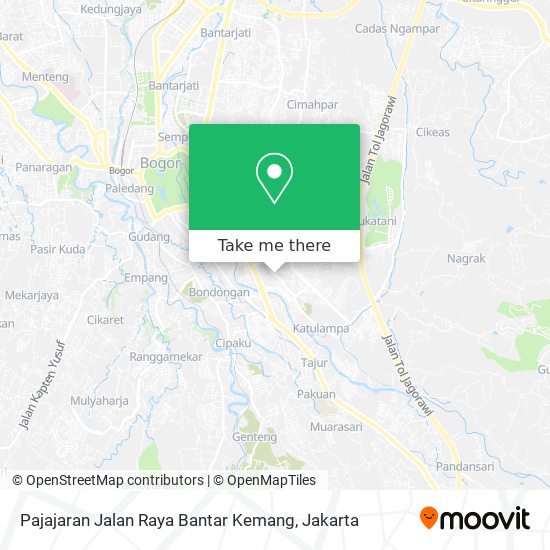 Pajajaran Jalan Raya Bantar Kemang map