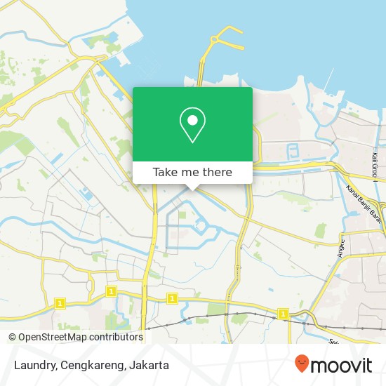 Laundry, Cengkareng map