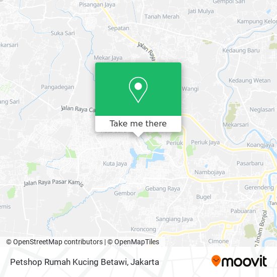 Petshop Rumah Kucing Betawi map