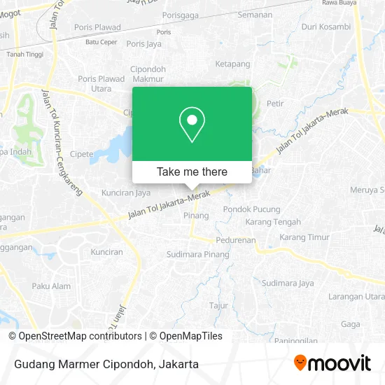 Gudang Marmer Cipondoh map