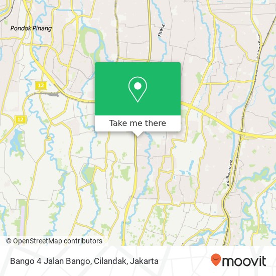 Bango 4 Jalan Bango, Cilandak map