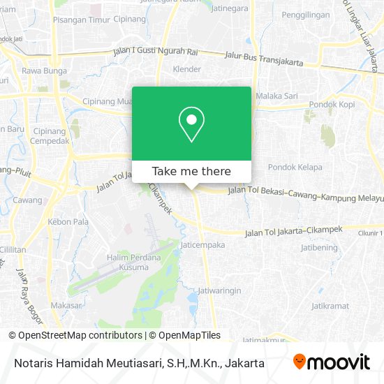 Notaris Hamidah Meutiasari, S.H,.M.Kn. map