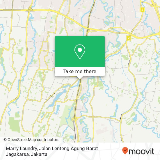 Marry Laundry, Jalan Lenteng Agung Barat Jagakarsa map