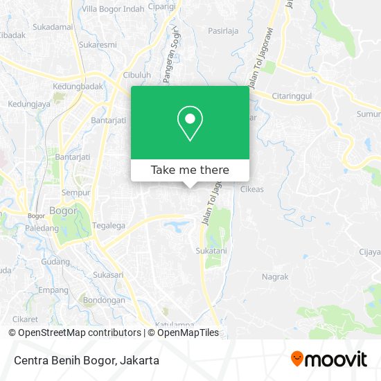 Centra Benih Bogor map