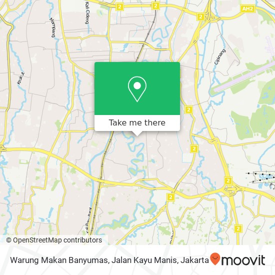 Warung Makan Banyumas, Jalan Kayu Manis map