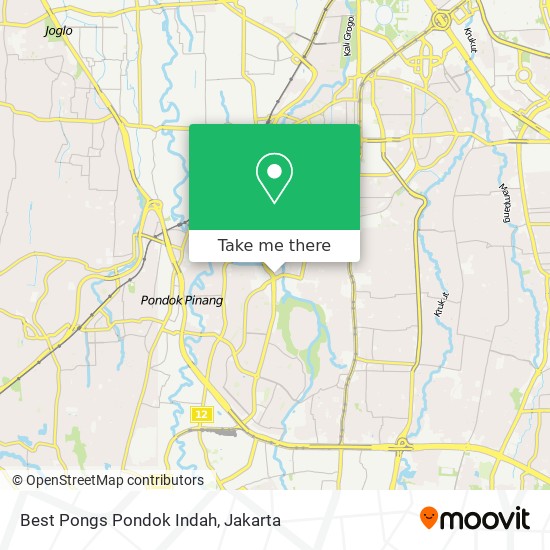 Best Pongs Pondok Indah map