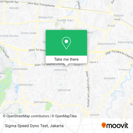 Sigma Speed Dyno Test map