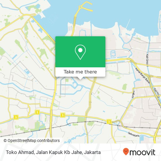 Toko Ahmad, Jalan Kapuk Kb Jahe map