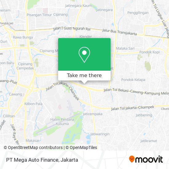 PT Mega Auto Finance map