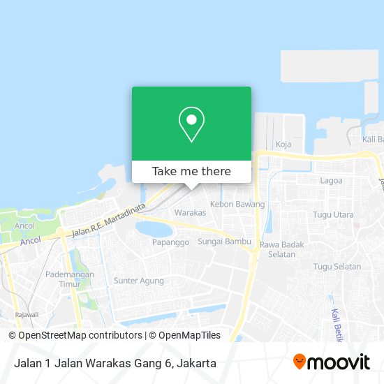 Jalan 1 Jalan Warakas Gang 6 map