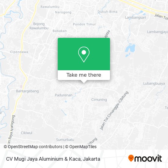 CV Mugi Jaya Aluminium & Kaca map