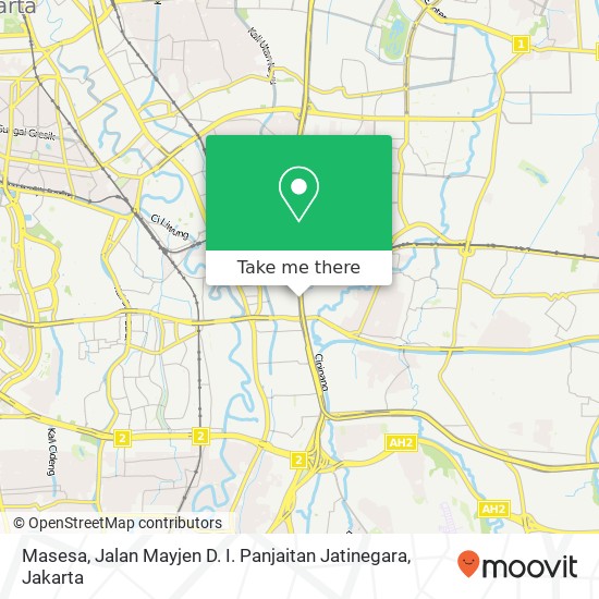 Masesa, Jalan Mayjen D. I. Panjaitan Jatinegara map