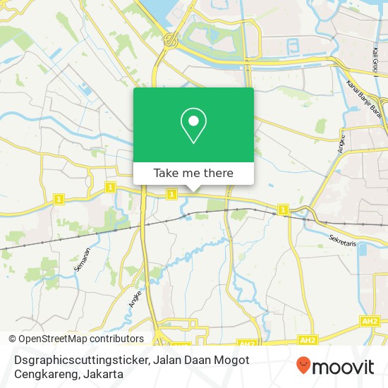 Dsgraphicscuttingsticker, Jalan Daan Mogot Cengkareng map