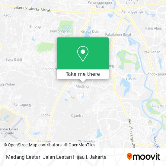 Medang Lestari Jalan Lestari Hijau I map