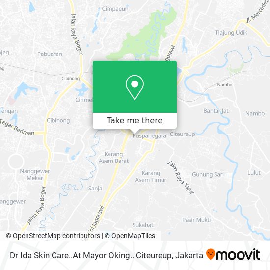 Dr Ida Skin Care..At Mayor Oking...Citeureup map
