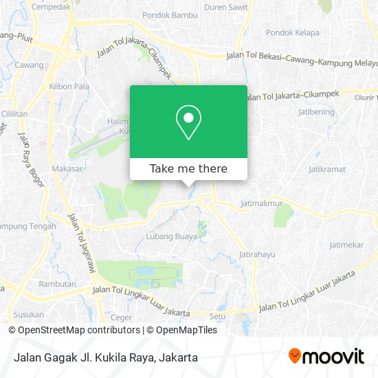 Jalan Gagak Jl. Kukila Raya map