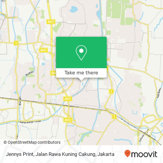 Jennys Print, Jalan Rawa Kuning Cakung map