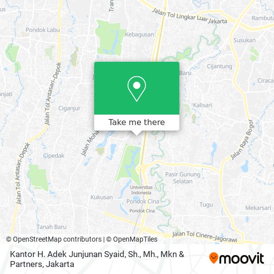 Kantor H. Adek Junjunan Syaid, Sh., Mh., Mkn & Partners map