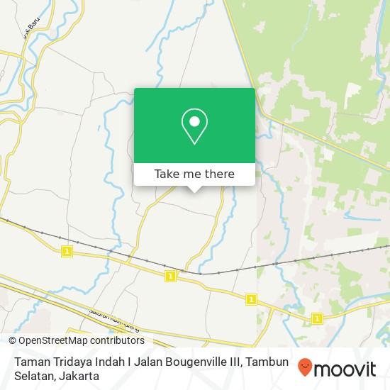 Taman Tridaya Indah I Jalan Bougenville III, Tambun Selatan map