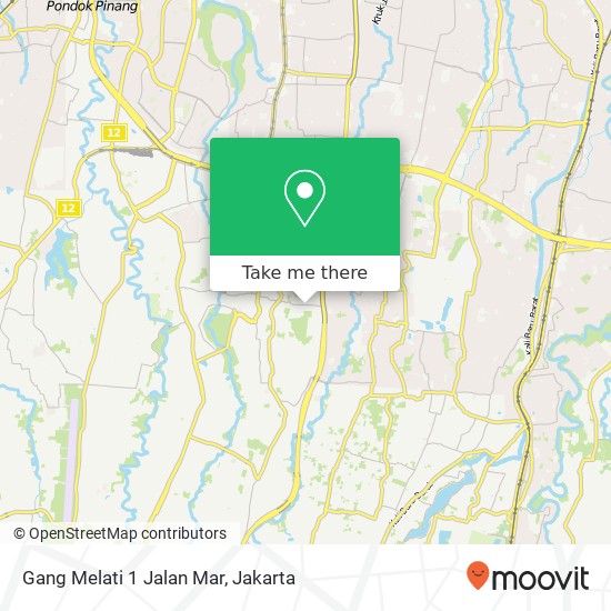 Gang Melati 1 Jalan Mar map