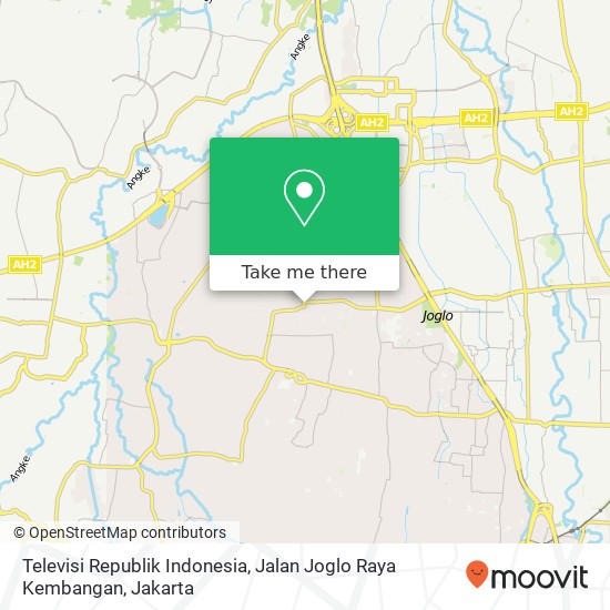 Televisi Republik Indonesia, Jalan Joglo Raya Kembangan map