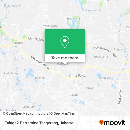 Talaga2 Pertamina Tangerang map