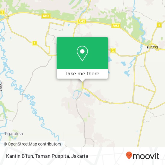 Kantin B'fun, Taman Puspita map