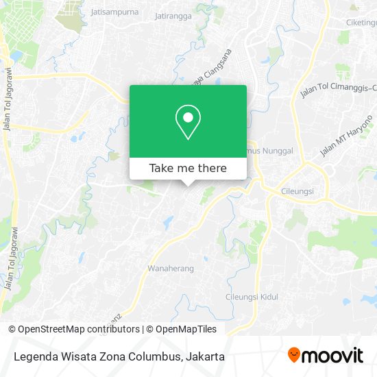 Legenda Wisata Zona Columbus map