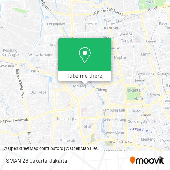 SMAN 23 Jakarta map