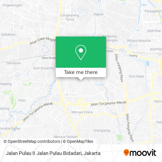 Jalan Pulau II Jalan Pulau Bidadari map