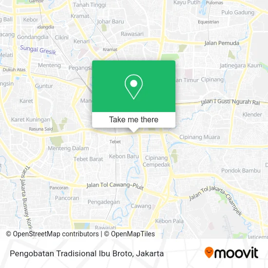Pengobatan Tradisional Ibu Broto map