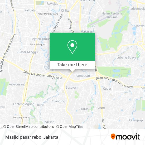 Masjid pasar rebo map