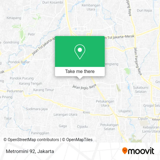 Metromini 92 map