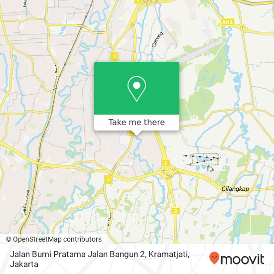 Jalan Bumi Pratama Jalan Bangun 2, Kramatjati map