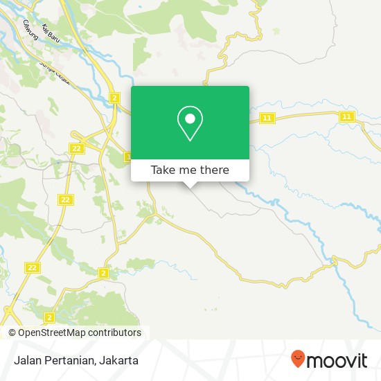 Jalan Pertanian map