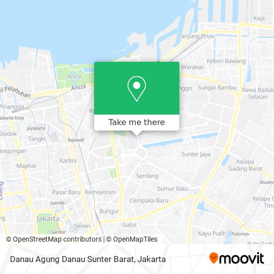 Danau Agung Danau Sunter Barat map