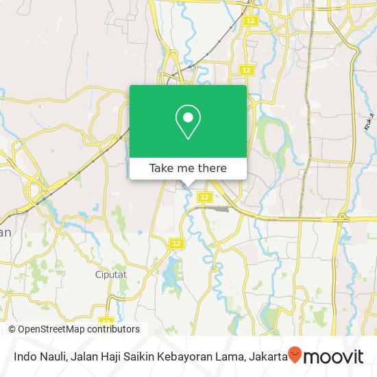 Indo Nauli, Jalan Haji Saikin Kebayoran Lama map