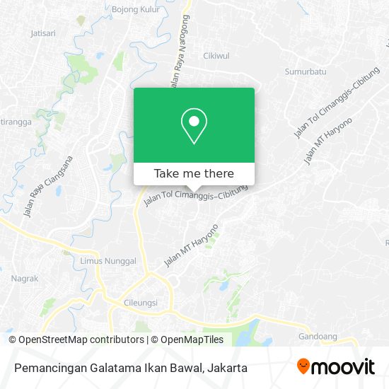 Pemancingan Galatama Ikan Bawal map