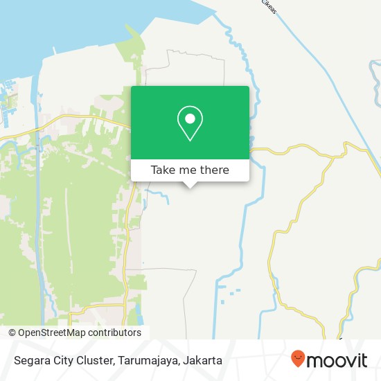 Segara City Cluster, Tarumajaya map