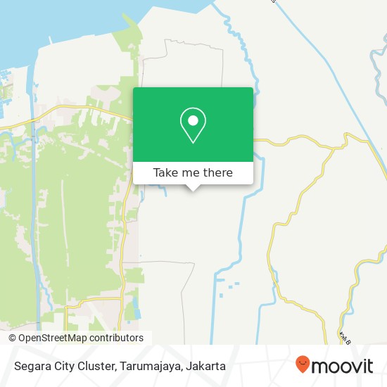 Segara City Cluster, Tarumajaya map